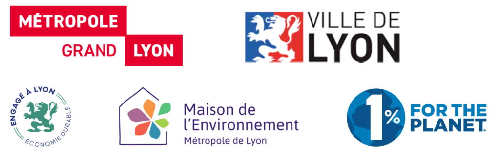 Logos des mécènes et partenaires principaux de l'association The Greener Good